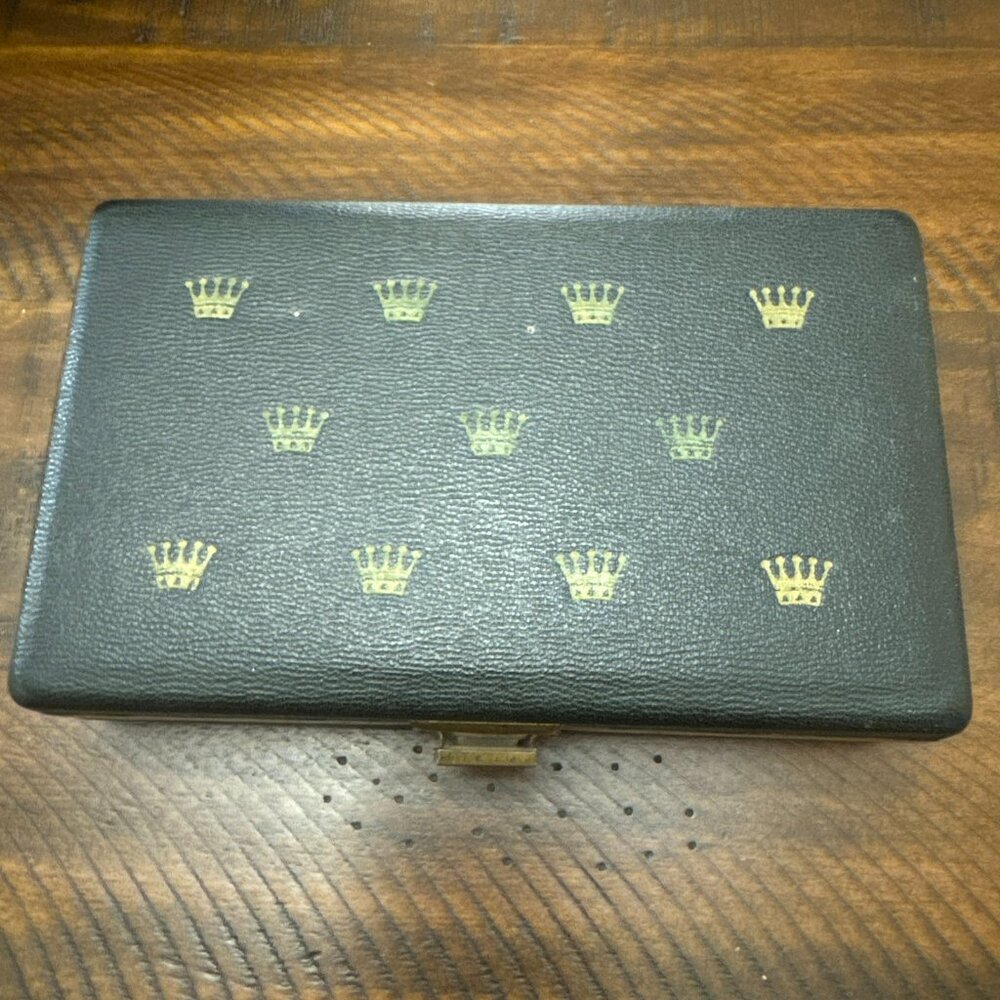 Rolex Cufflink and Tie Clip Case with Red Velvet